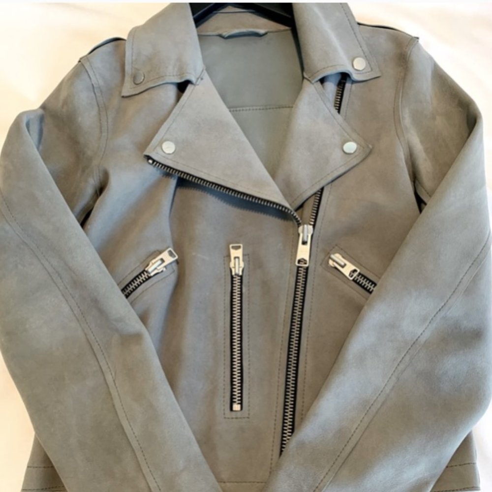 All Saints AllSaints Dalby Leather Suede Jacket size 2